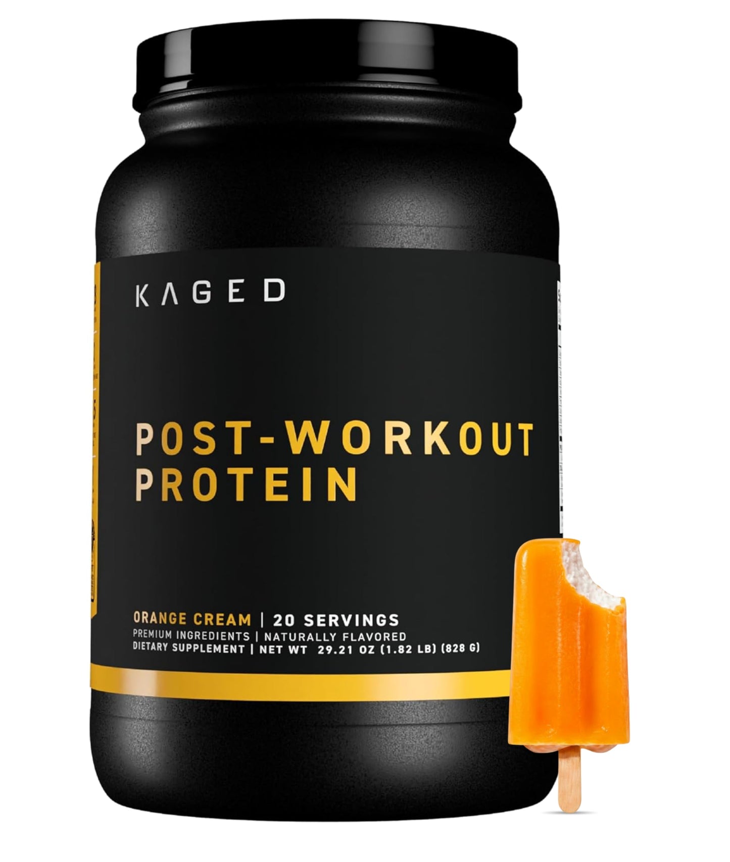 Kaged Re-Kaged Post Workout Protein Powder - 20 Servings - Orange Cream