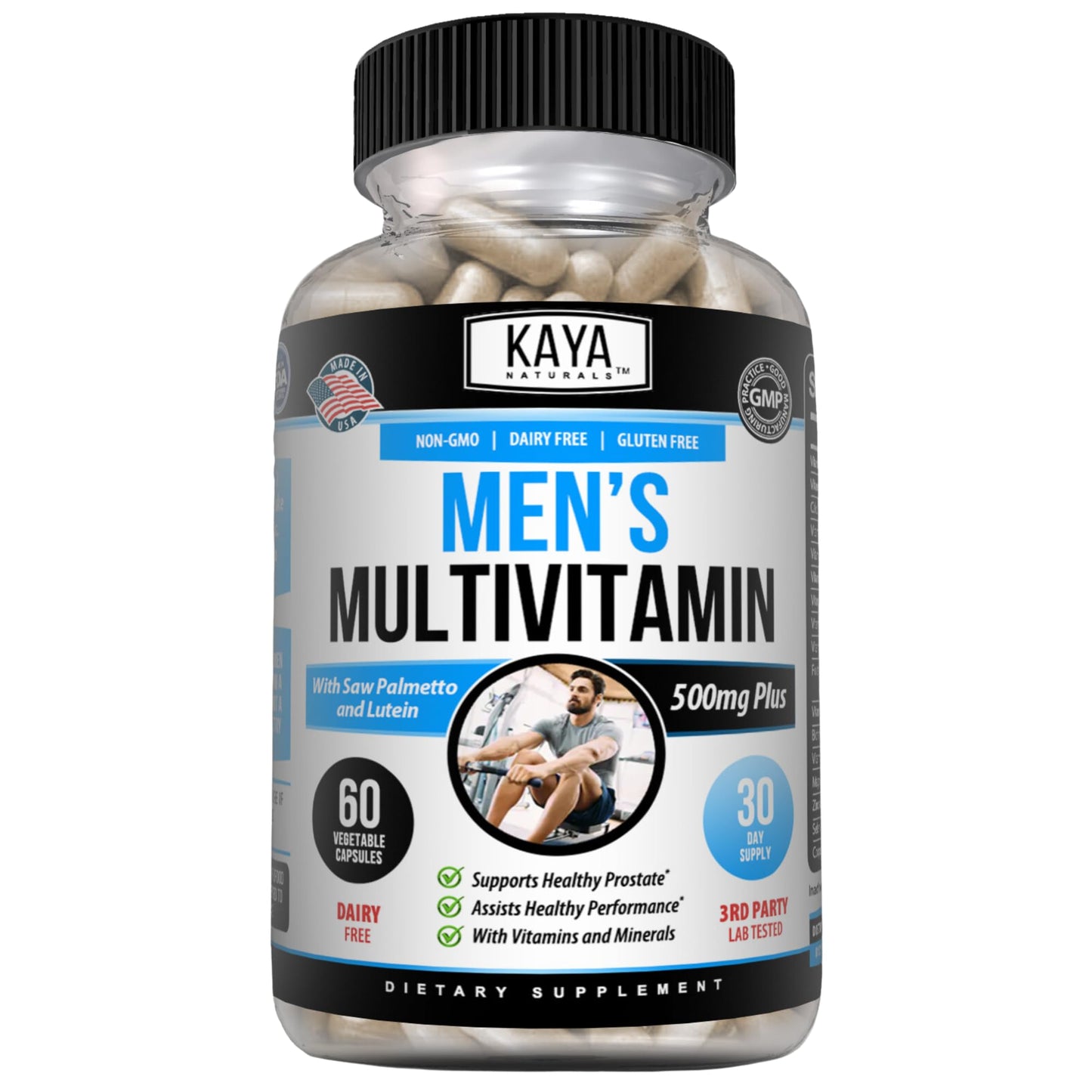 Kaya Naturals Men's Prostate Multivitamin Capsule, 60 Count