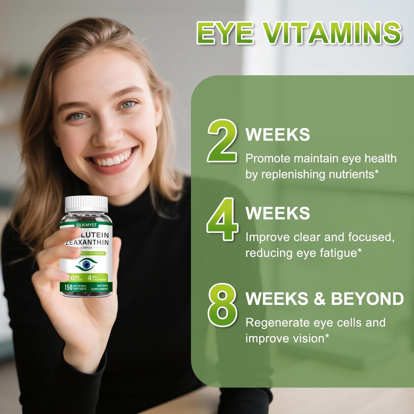 SILKMYST Lutein and Zeaxanthin Softgels 150