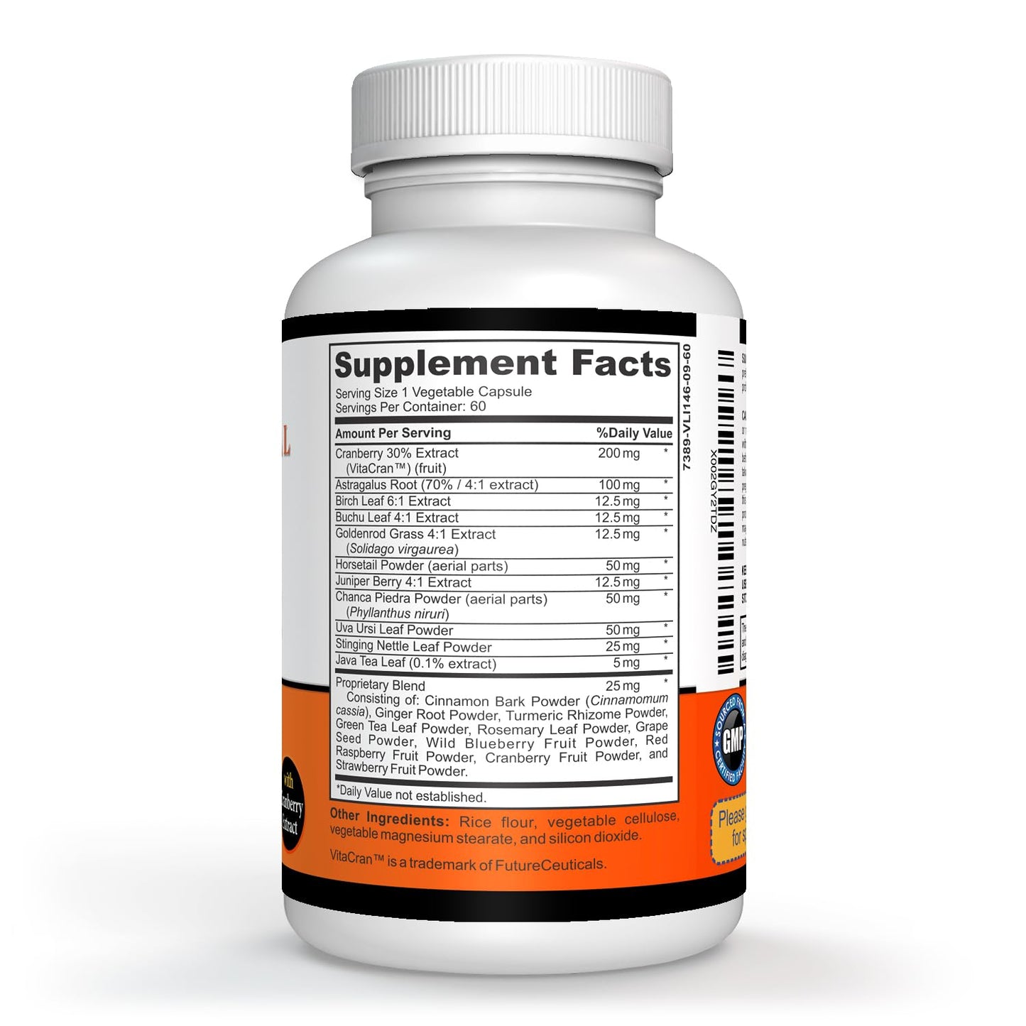 Sigmaceutical Kidney Cleanse Supplement – Advanced Herbal Formula with Cranberry Extract for Kidney Support, Urinary Tract Health & Fluid Balance, Capsules, 60 Count