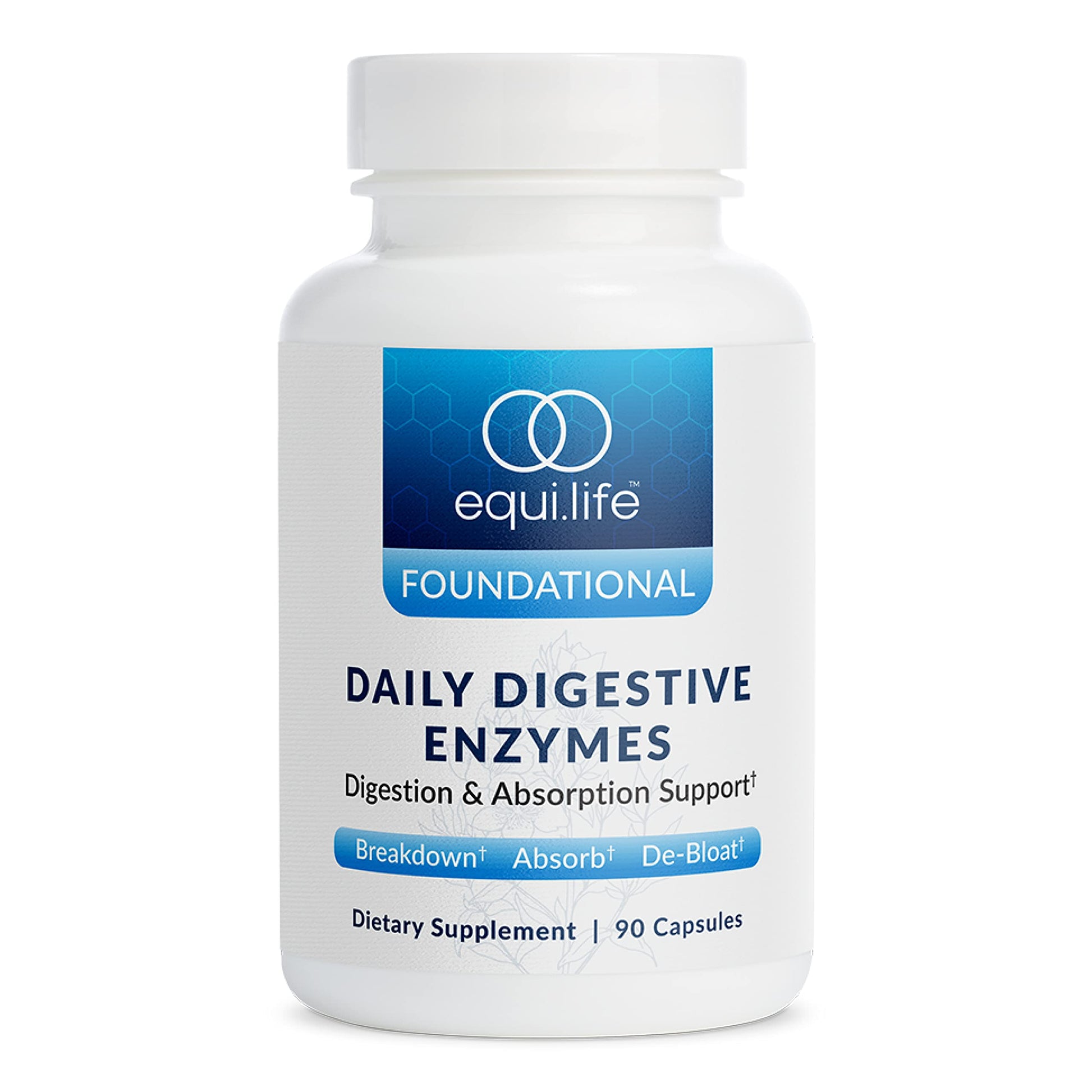 Equilife Daily Digestive Enzymes, Bromelain, Lactase & Lipase 90 Capsules