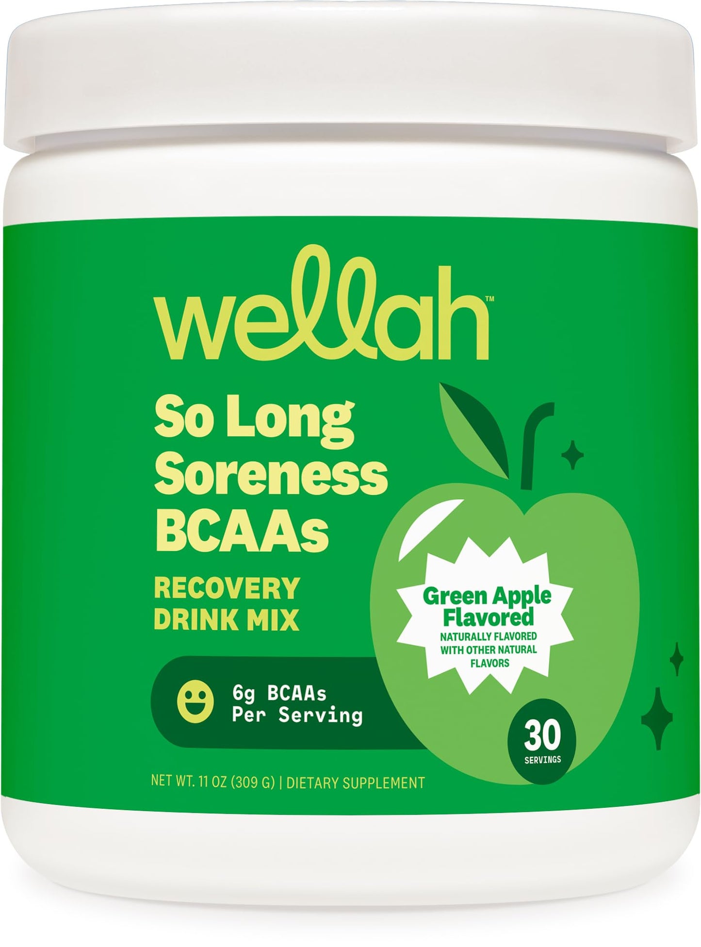Wellah BCAAs Powder 11 oz