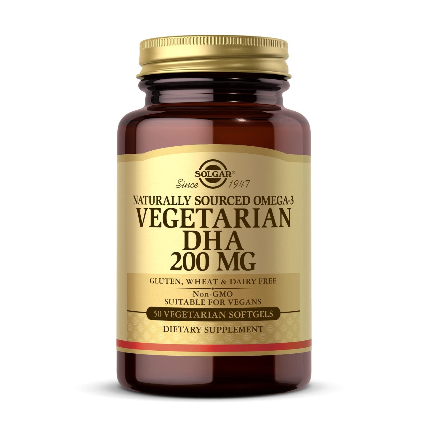 Solgar Vegetarian DHA 200 mg Softgels 50 Count