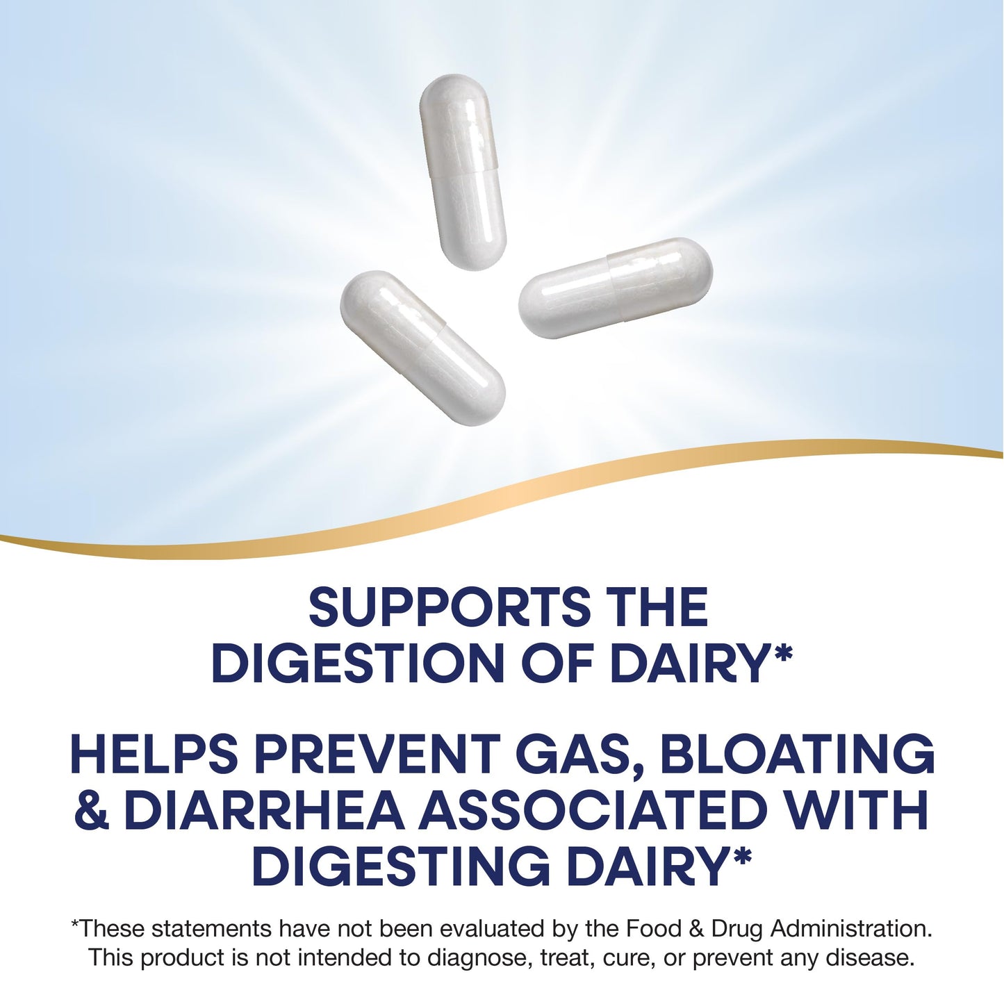 Nature's Way Lactose Defense Digestive Enzymes, Supports the Digestion of Dairy, 690 mg lactase per 3-Capsule Serving, 100 Capsules
