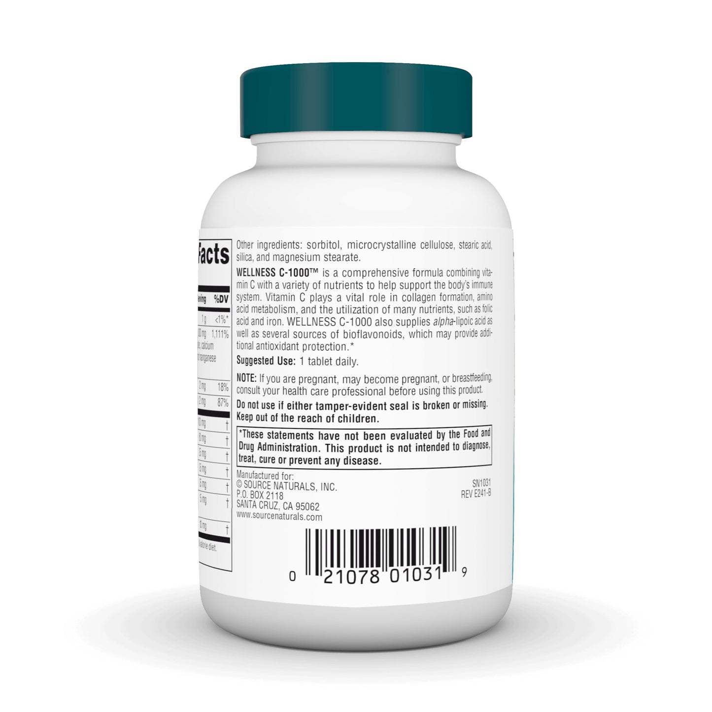 Source Naturals Wellness C-1000 Tablet 50 Tablets