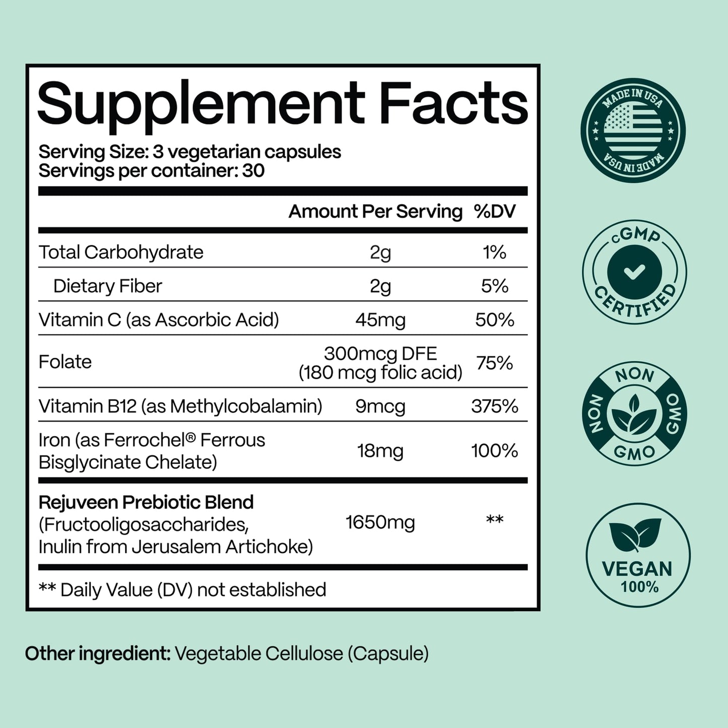 Rejuveen Previtalean Capsule 90 Count