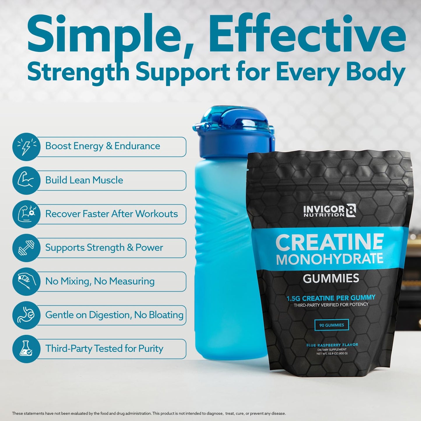 INVIGOR8 Creatine Gummies 90 Gummies