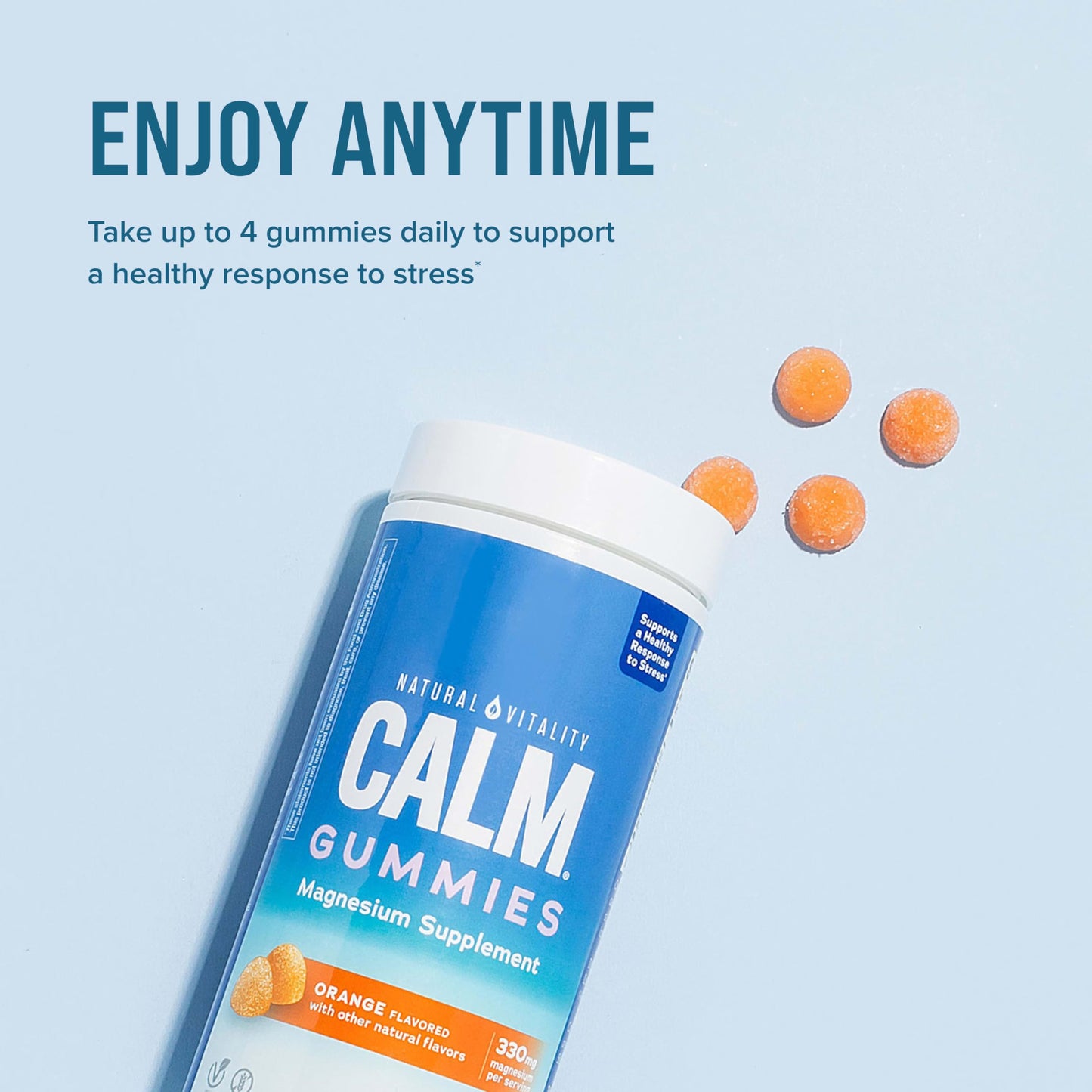 Natural Vitality CALM Magnesium Gummies, 60 Count