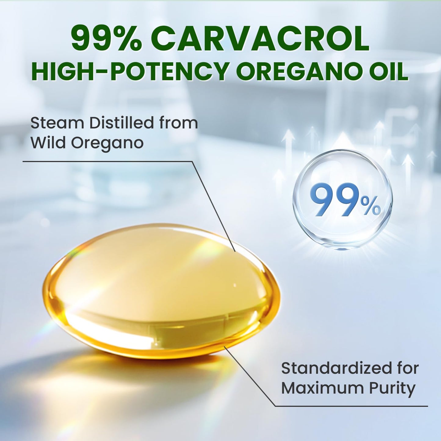 Lukaree 5-IN-1 Oil of Oregano with Black Seed Oil Softgels, 320 Count