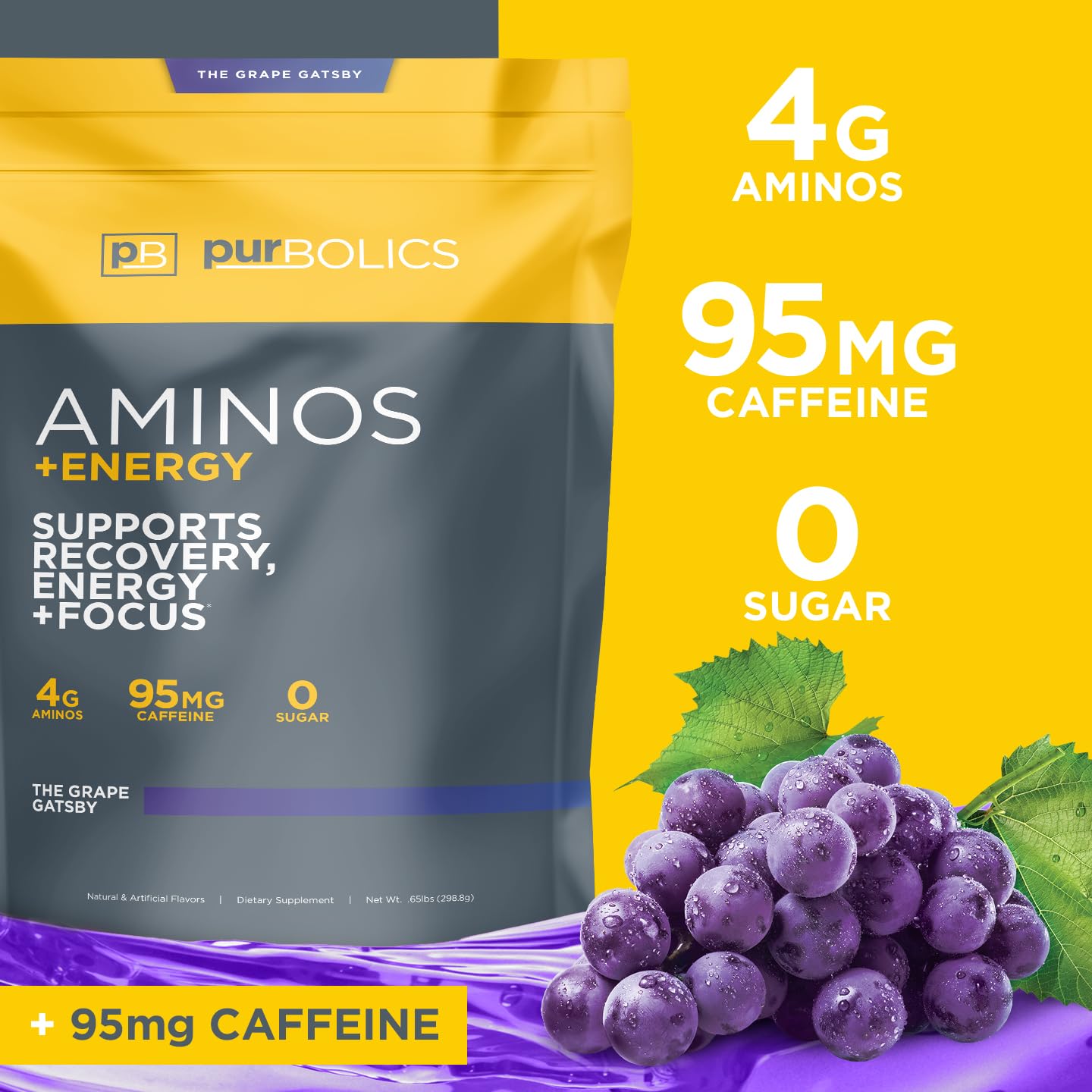 Purbolics Aminos + Energy Powder 298.8 oz