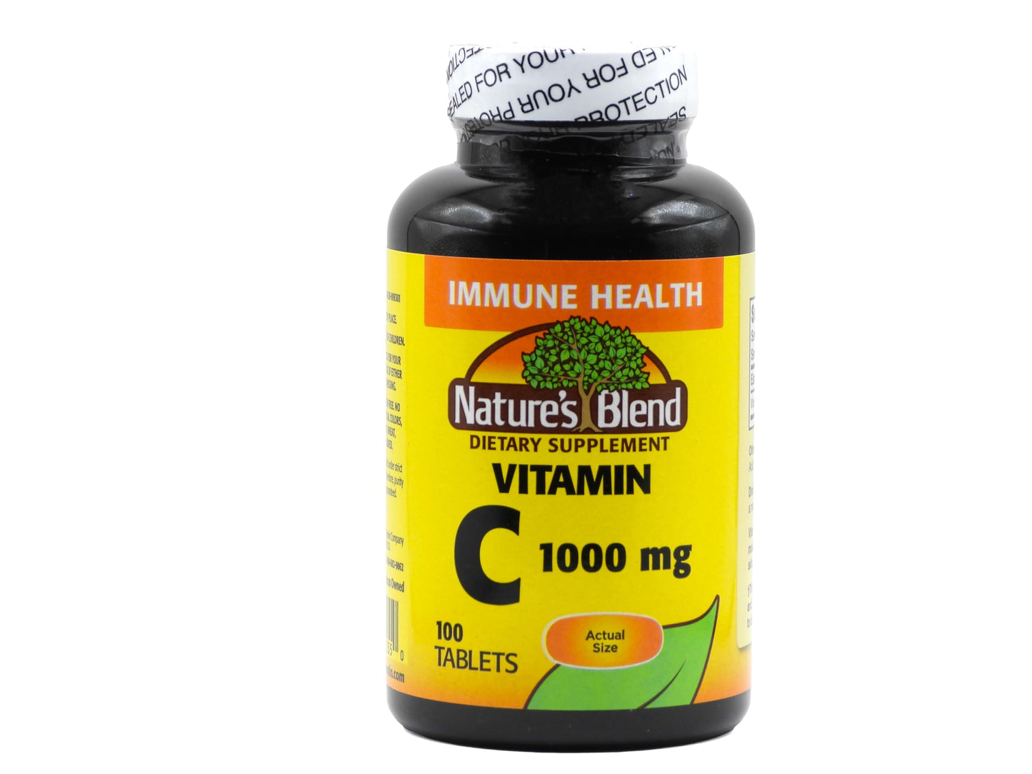 Nature's Blend Vitamin C 1000 mg Tablet, 100 Tablets