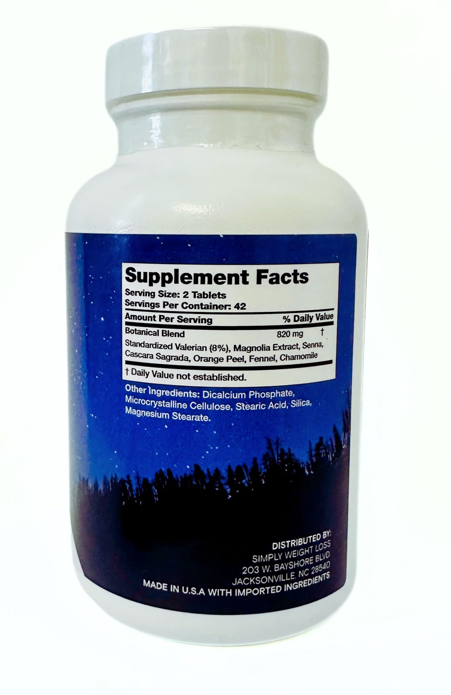 Simply Weight Loss Night Time Weight Loss Support 84 Tablets
