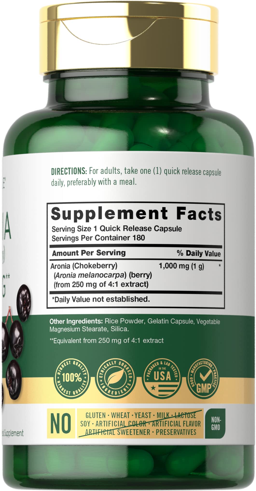 Carlyle Aronia Berry 180 Capsules