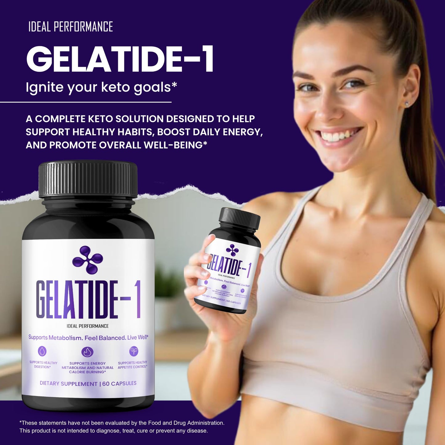 Ideal Performance Gelatide Capsules 180 Count