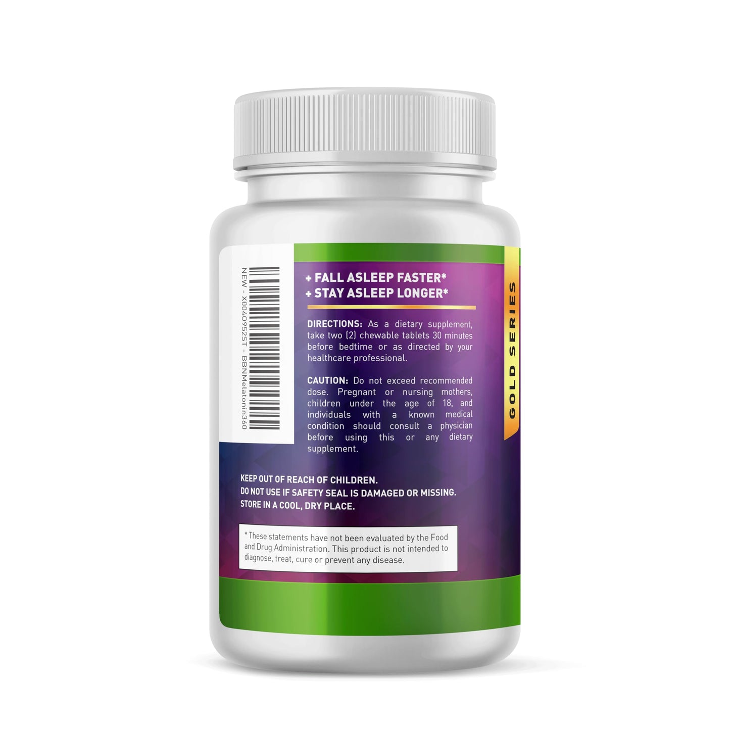 Built by Nature Melatonin 10 mg Sleep Aid Chewable 360 Count
