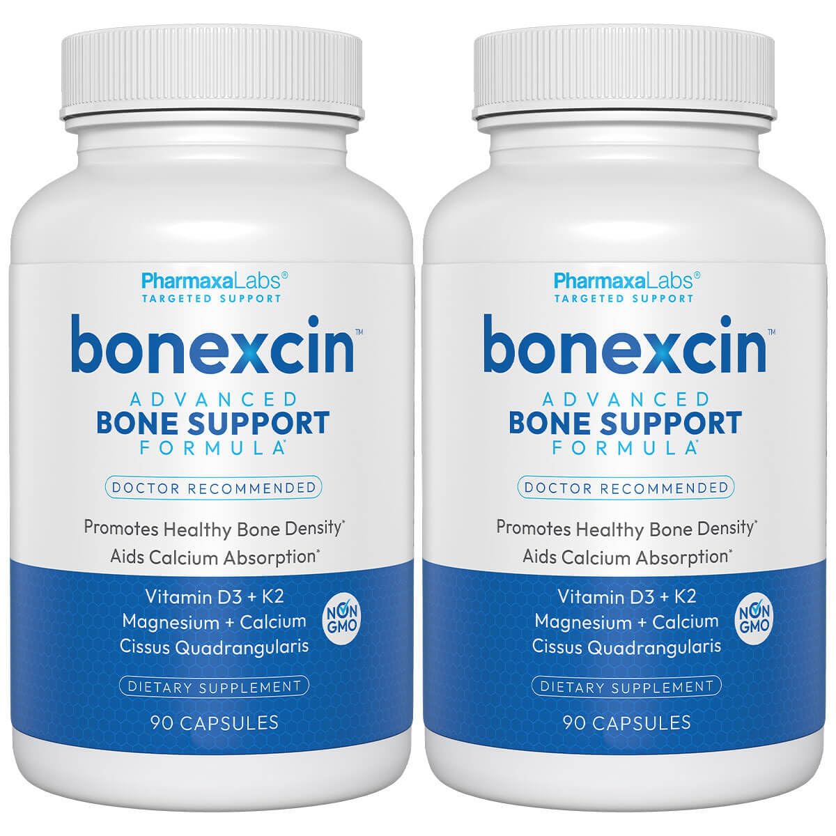 Bonexcin Advanced Bone Support Formula Calcium, Magnesium, Vitamin D3 & K2 – Bone Density & Strength Supplement for Women & Men – Joint, Menopause & Osteoporosis Capsules, 180