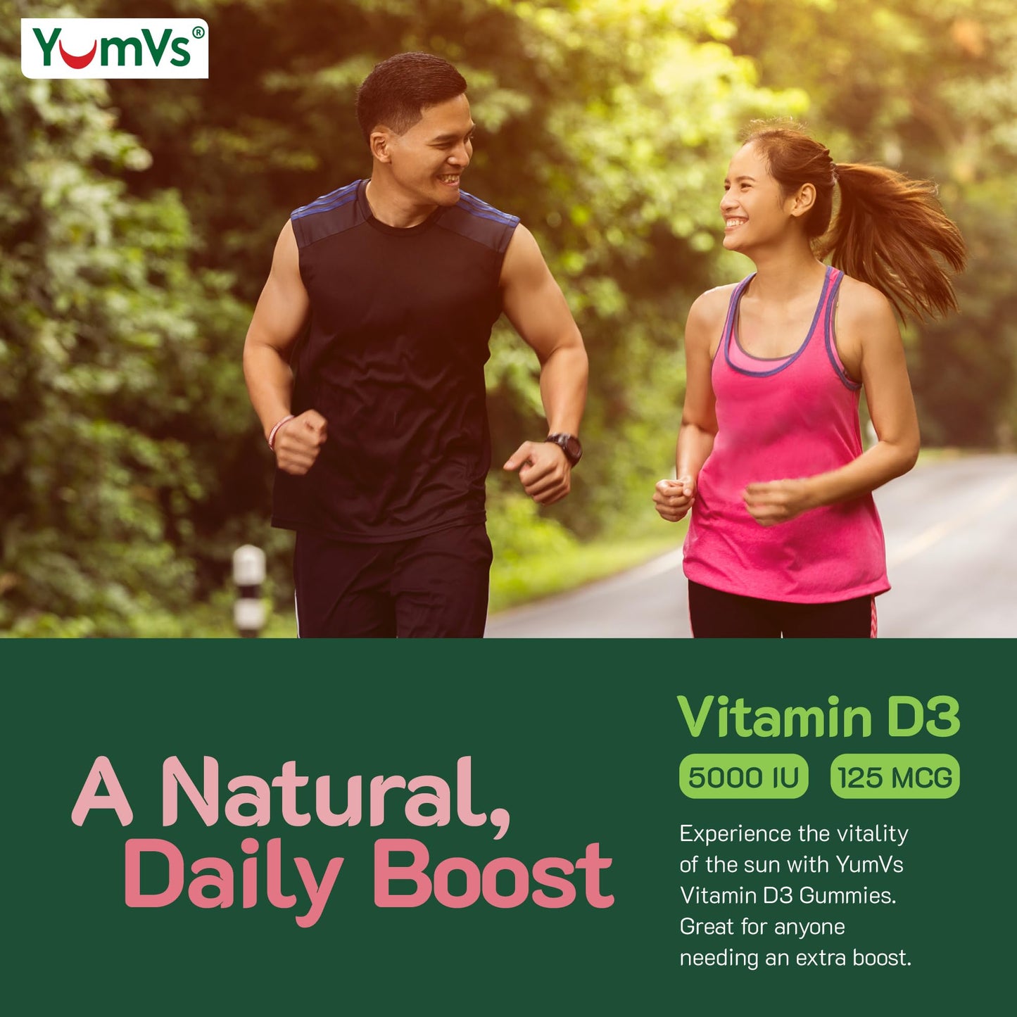 YUM-V'S Vitamin D3 Gummies 60 Count