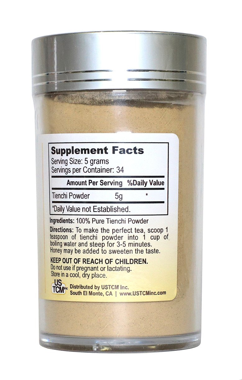 USTCM Tienchi Powder Pseudoginseng Notoginseng Sanqi Powder 6oz