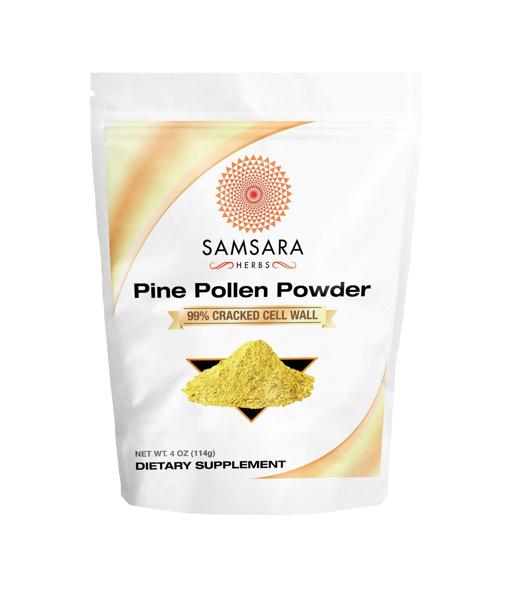Samsara Herbs Pine Pollen 20:1 Concentrated Extract Powder, 4 Ounce