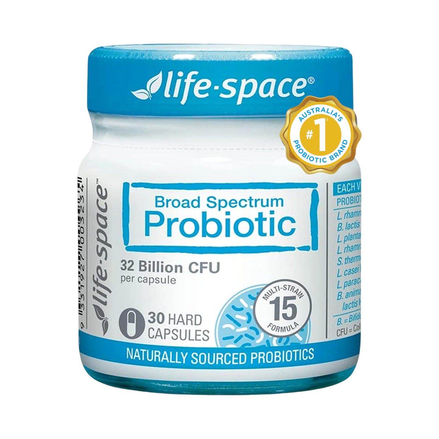 Life-Space Broad Spectrum Probiotic Capsule, Gut & Immune & Mental Health, 30 Count