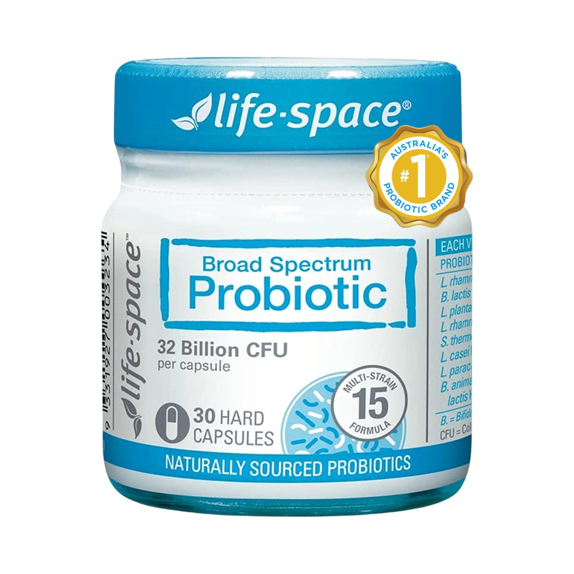 Life-Space Broad Spectrum Probiotic Capsule, Gut & Immune & Mental Health, 30 Count