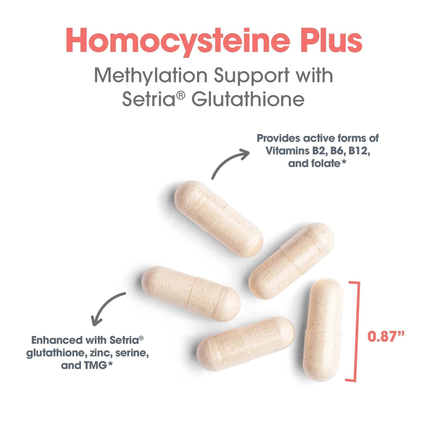 Allergy Research Group Homocysteine Plus Supplement Vegetarian Capsules 90 Count