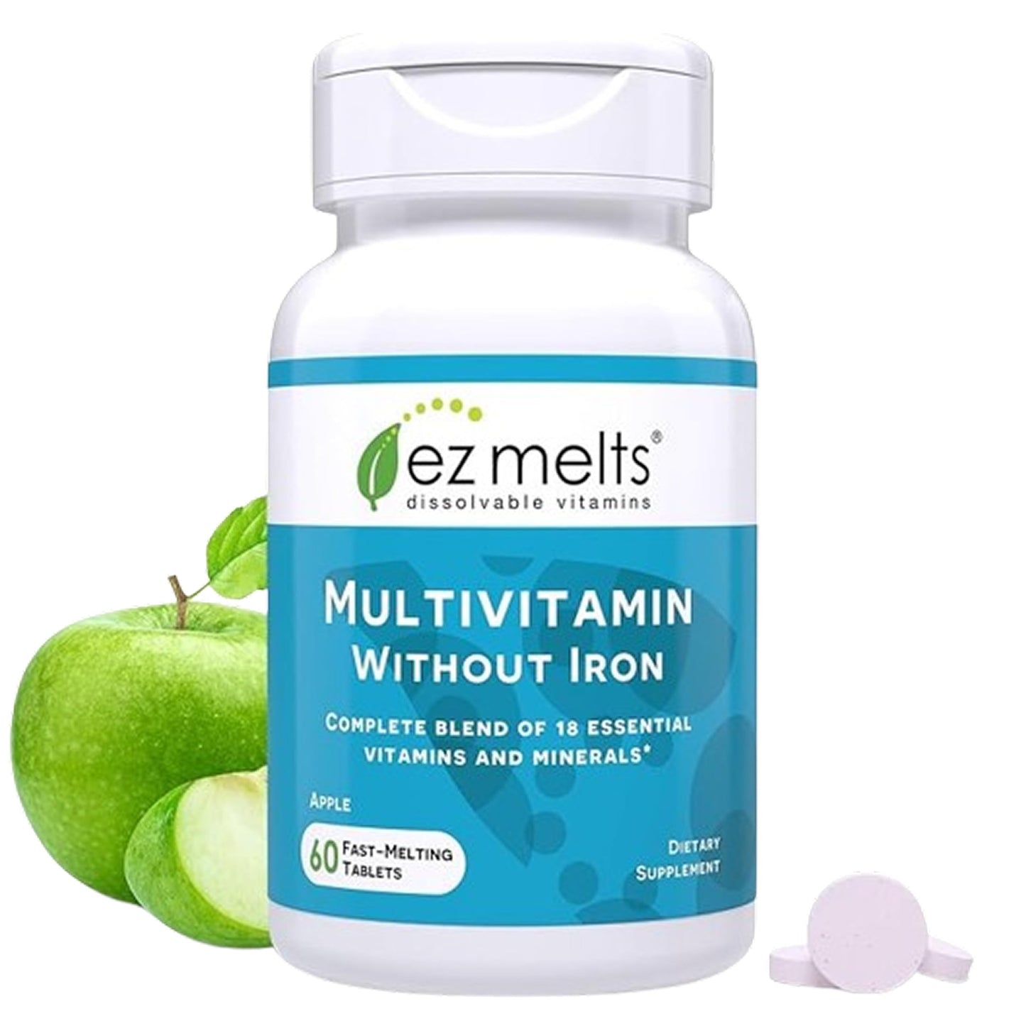 EZ Melts Multivitamin Without Iron Tablet 60 Count