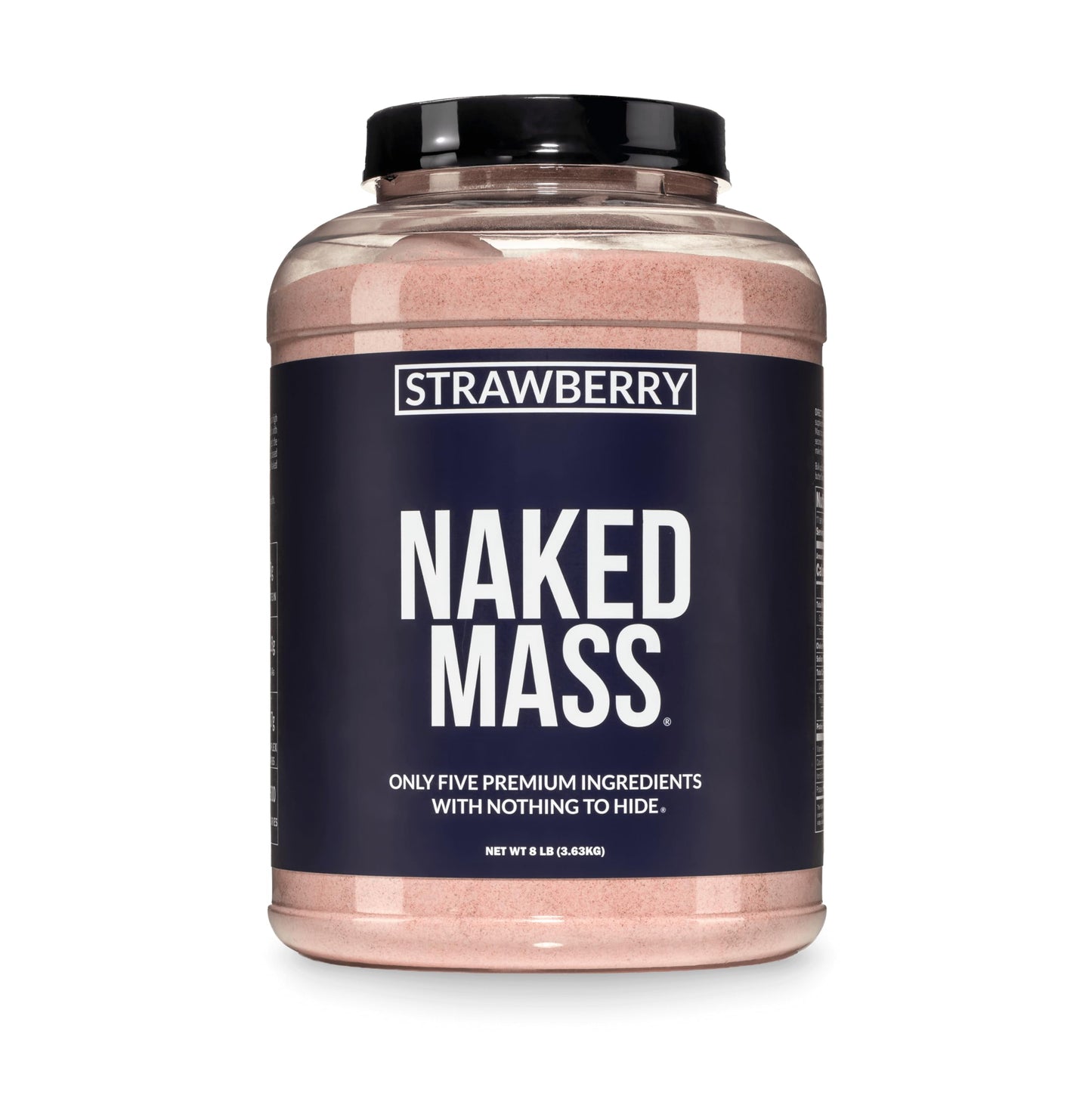 NAKED Strawberry Mass Weight Gainer Protein Powder, 128 Servings