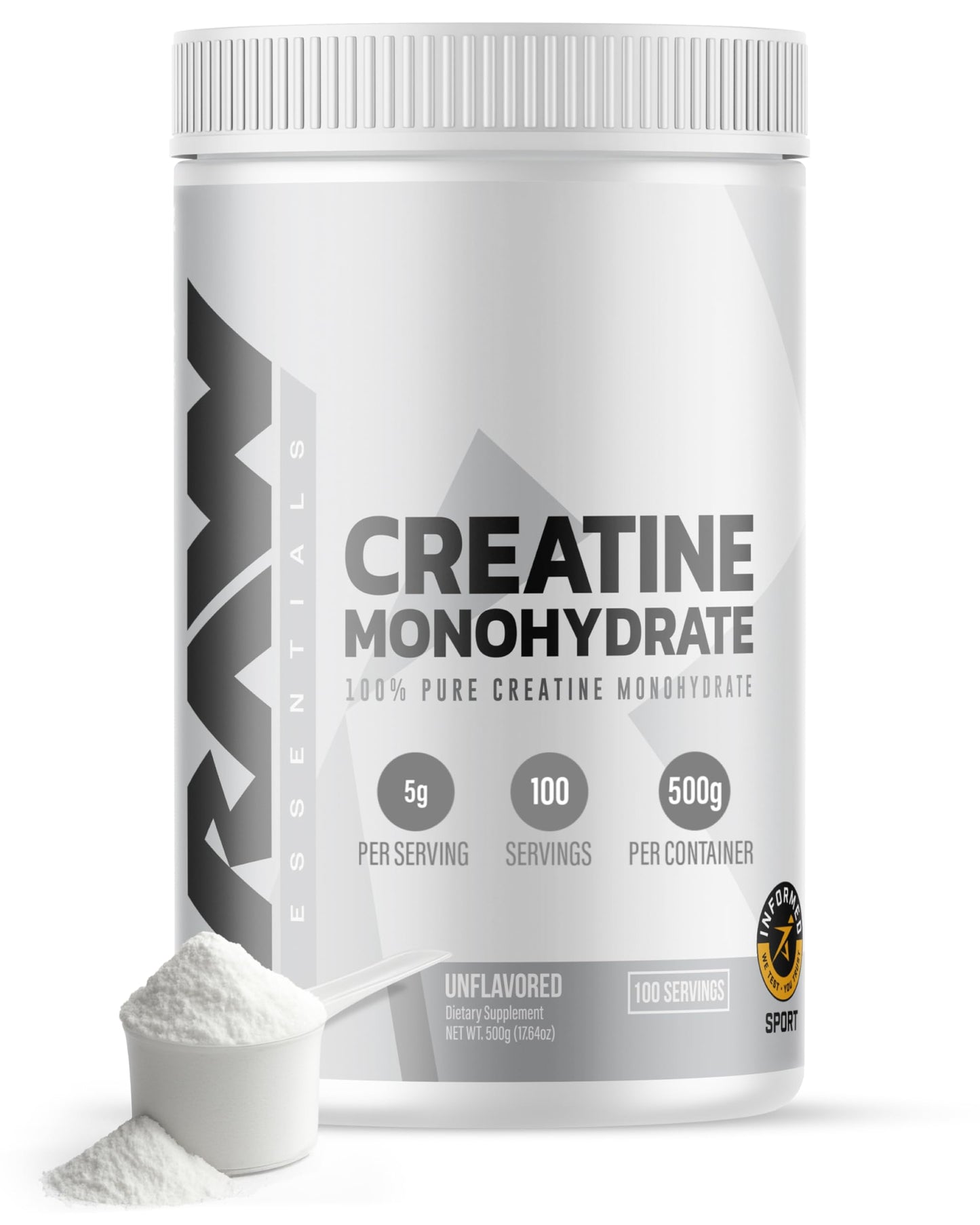 RAW Creatine Monohydrate Powder 17.64