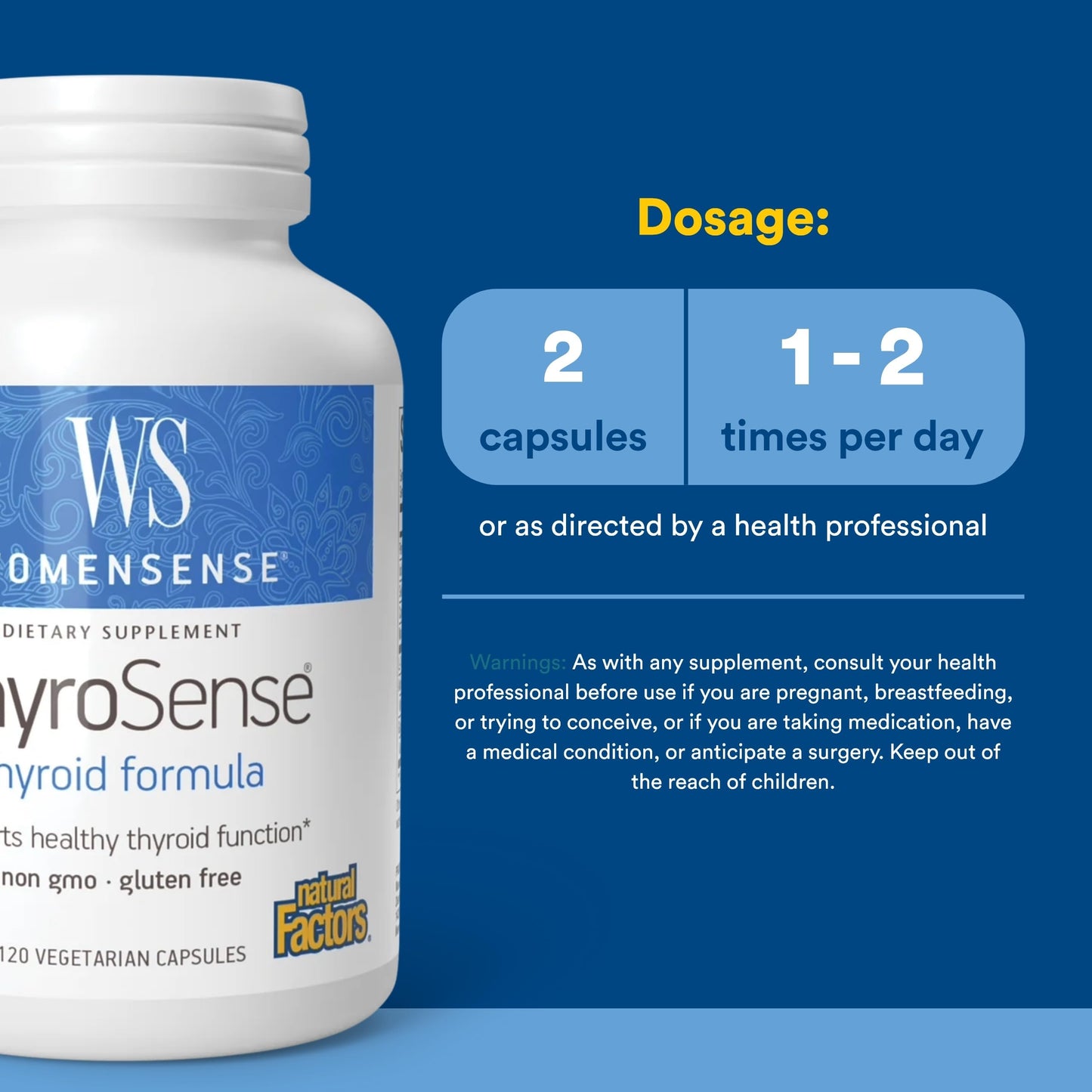 Natural Factors ThyroSense Capsules 120