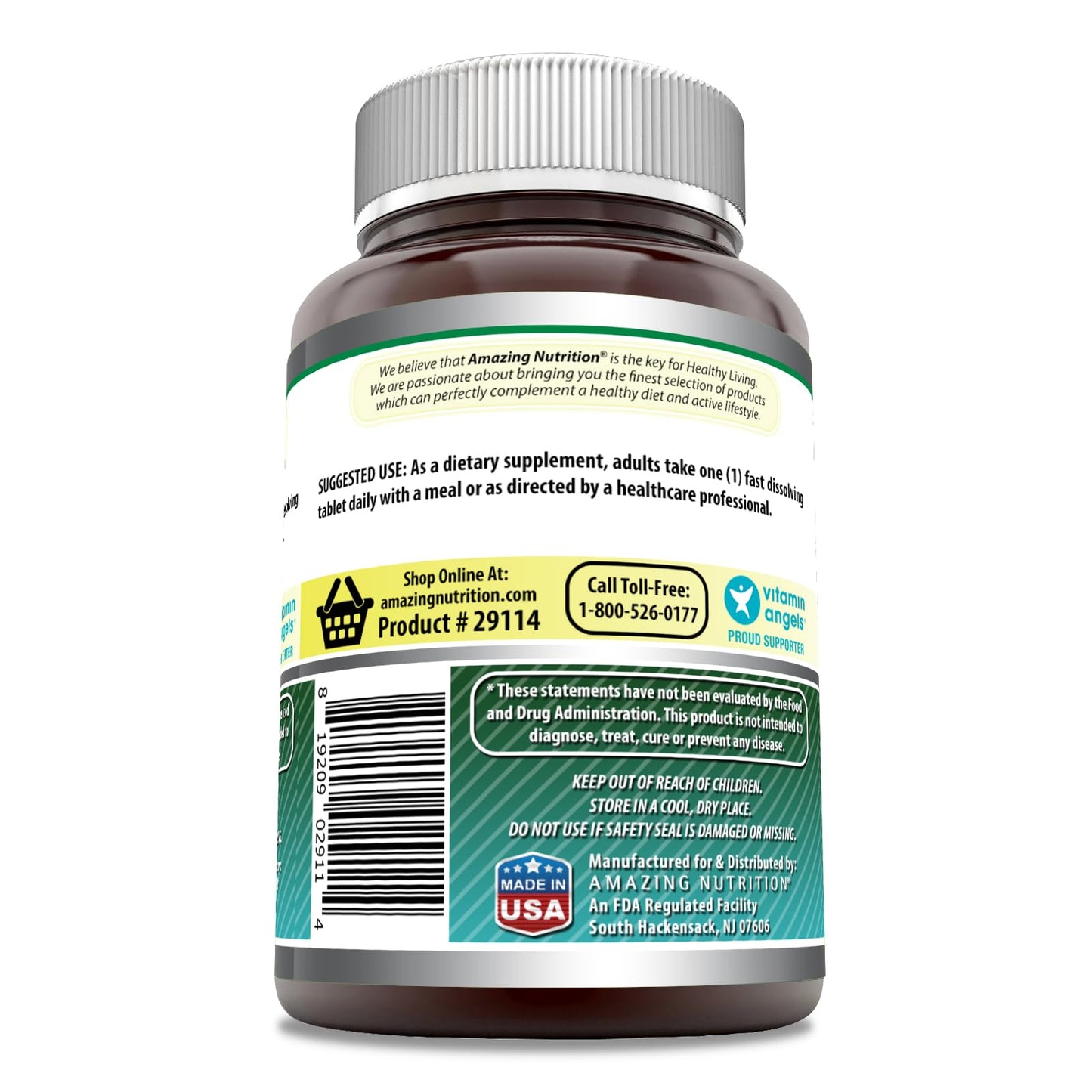 Amazing Nutrition Biotin 10,000 mcg Tablets, 1 Count