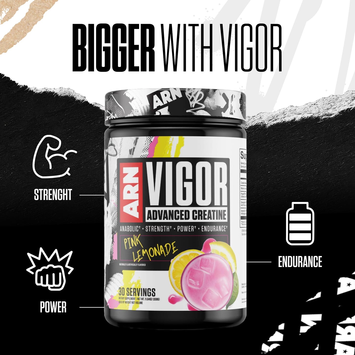 Arms Race Nutrition Vigor Advanced Creatine Formula Powder 11.53 Ounce