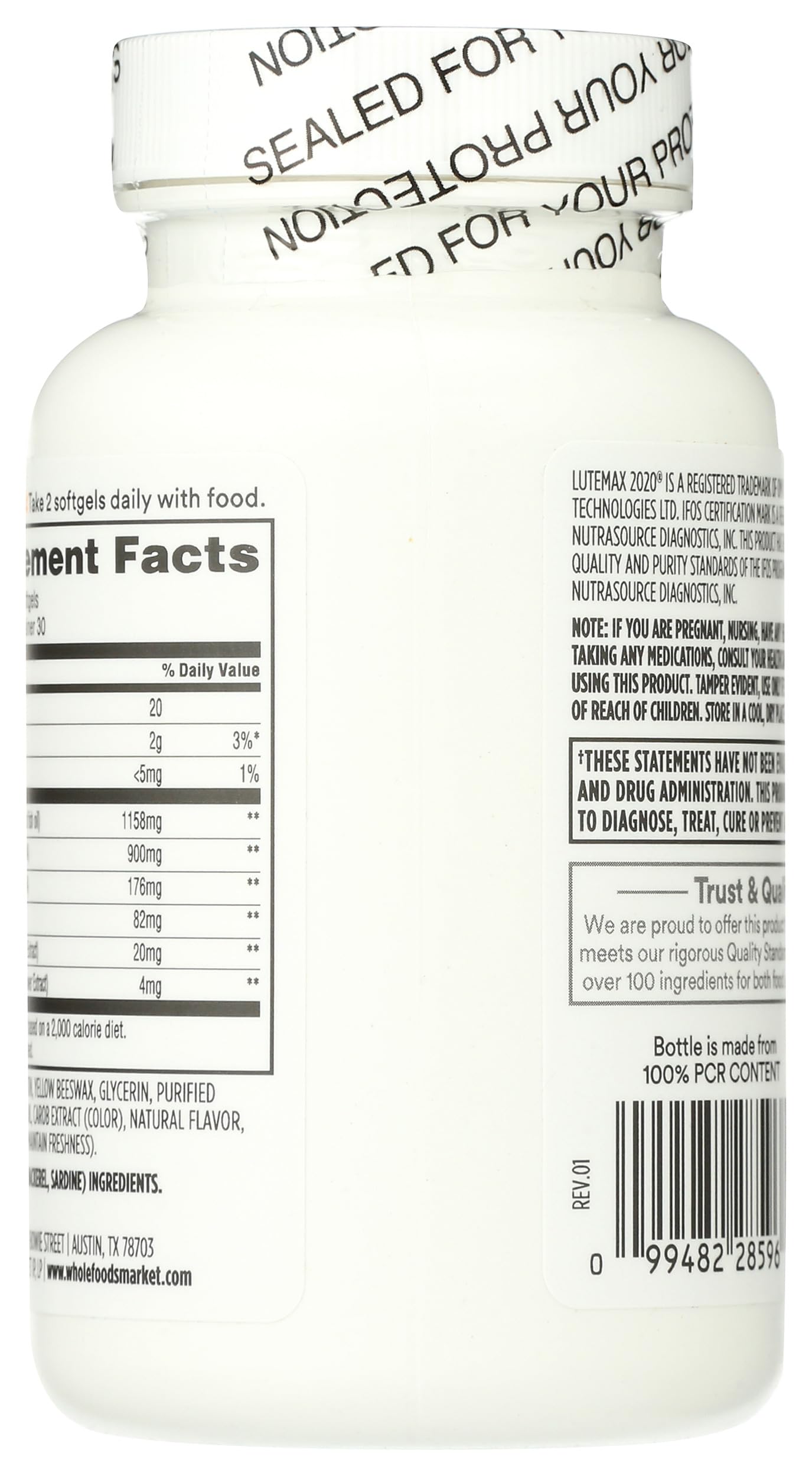 365 by Whole Foods Market Omega Eye Care Softgels 60