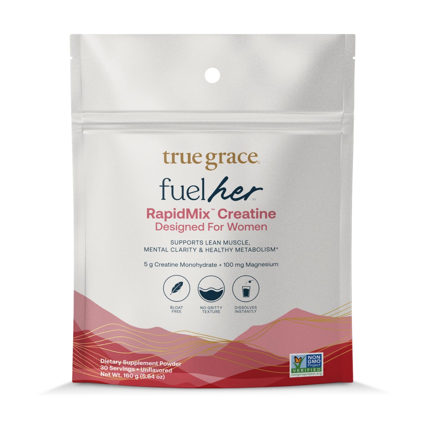 True Grace FuelHer RapidMix Creatine Monohydrate Tablet, 30 Count