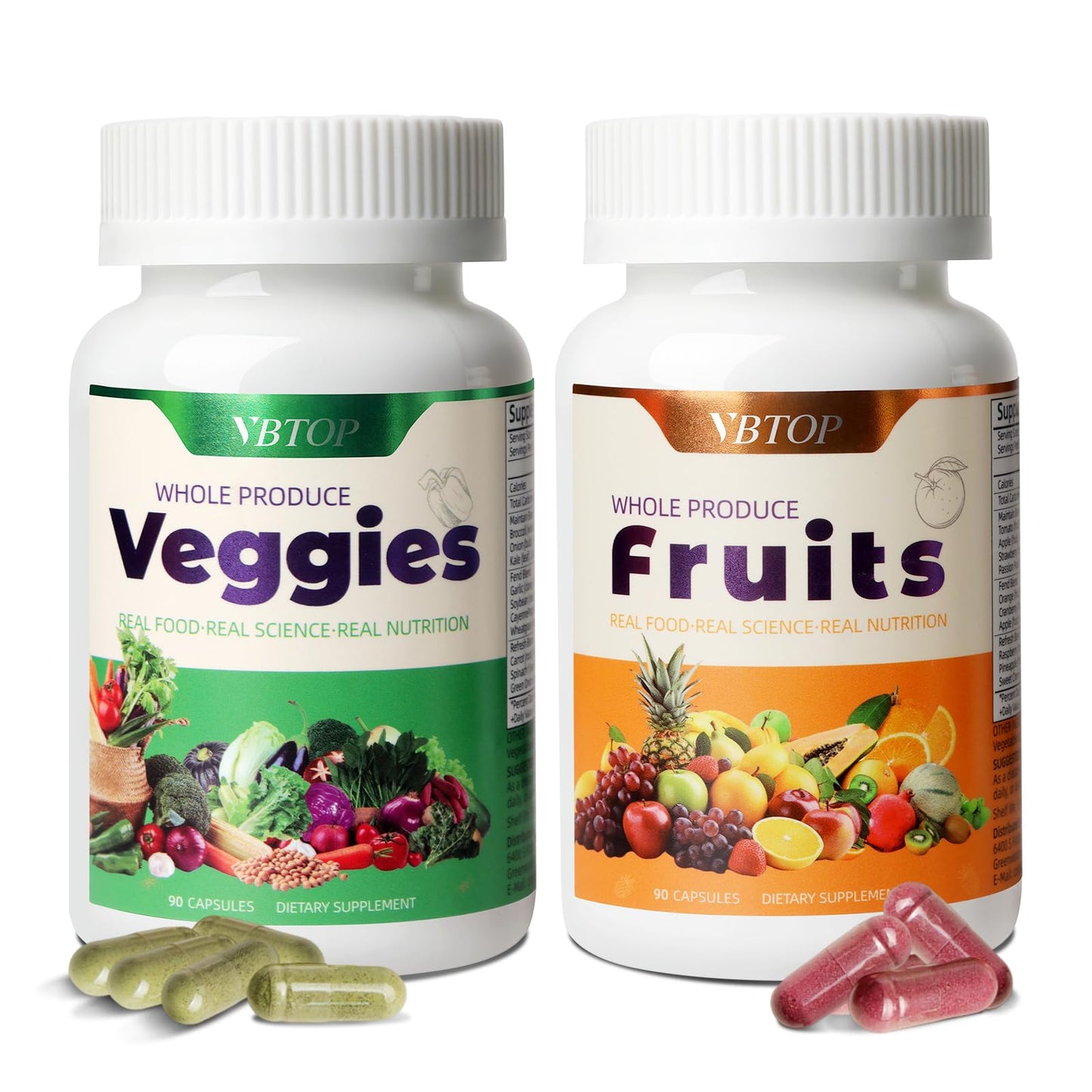 VBTOP Fruit & Vegetable Supplement Capsules 180