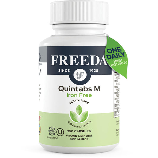 FREEDA One Daily Multivitamin Without Iron Capsules, 250 Count