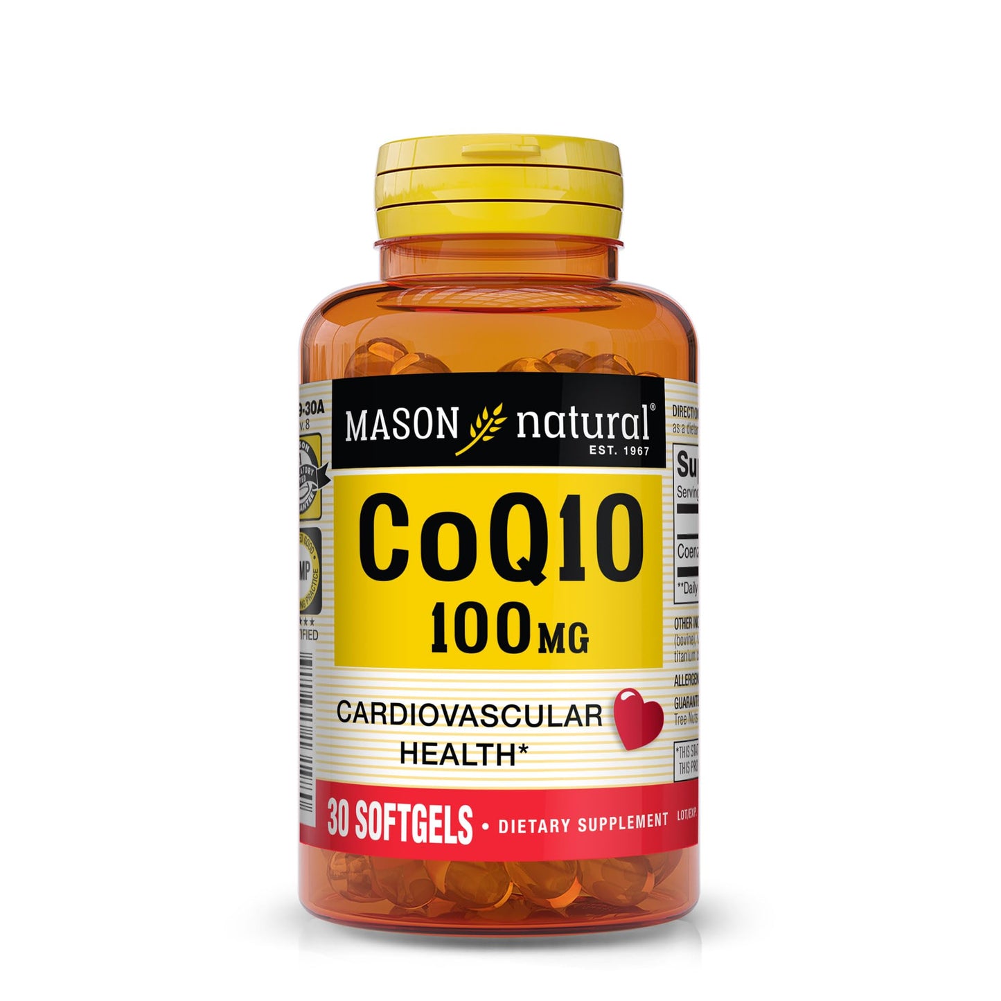 MASON NATURAL Co Q10 100 mg Softgel, 1