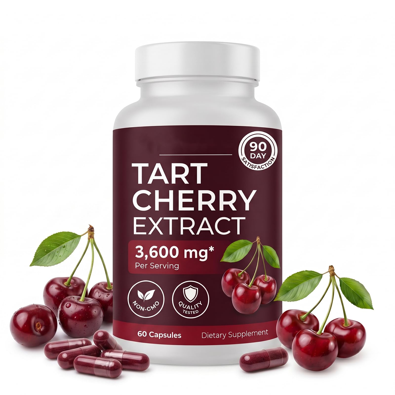 Omdeko Tart Cherry Extract Capsules, 60 Count