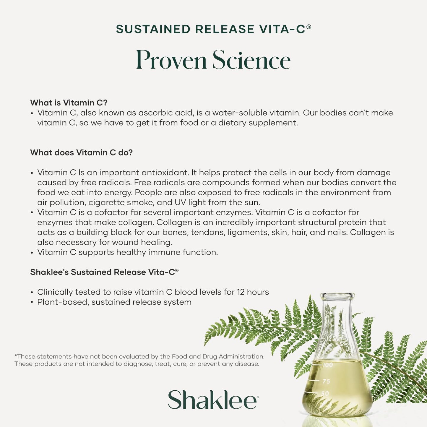 Shaklee Sustained Release Vita-C 500mg Tablet, 180 Tablets