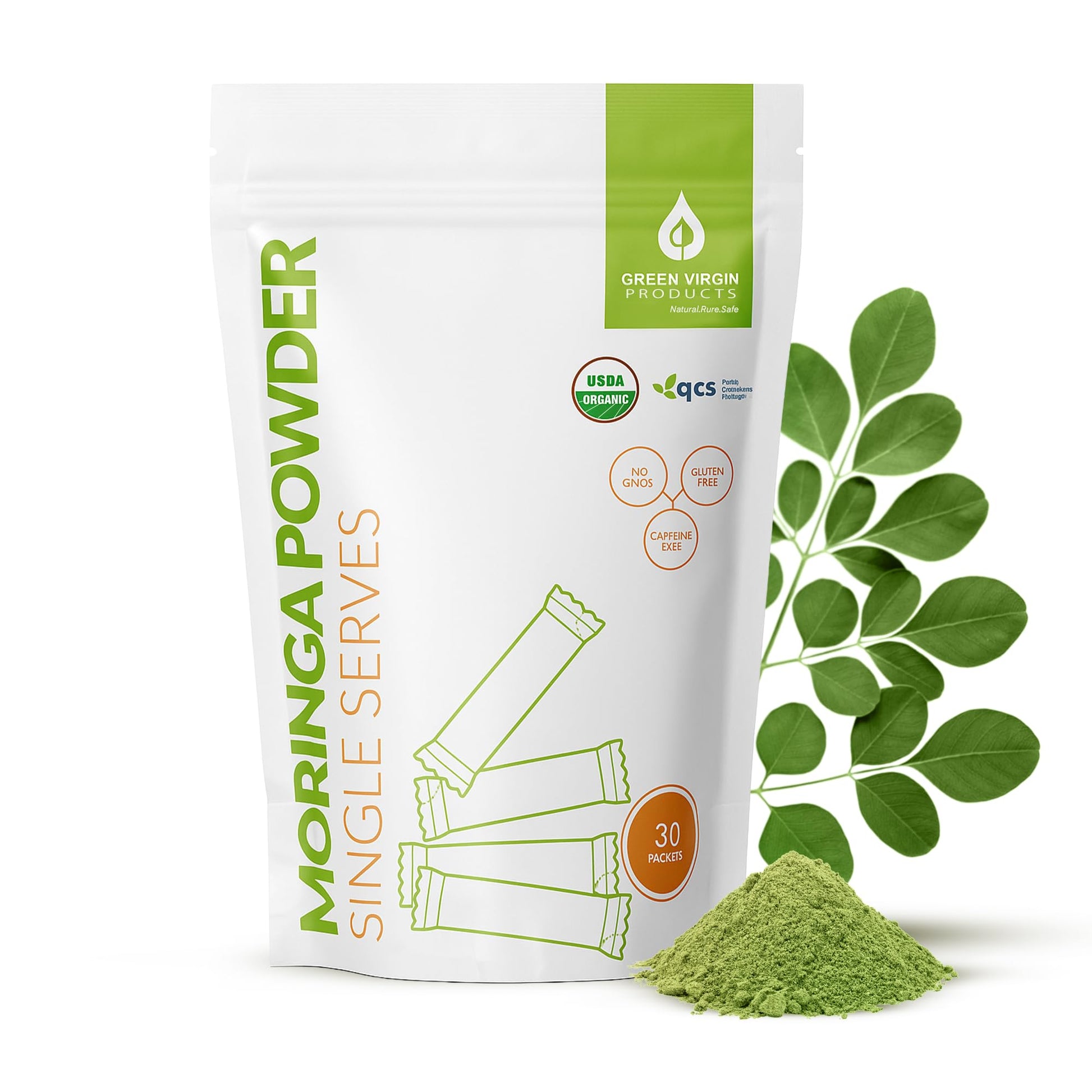 Green Virgin Products Moringa Powder 30 Pack