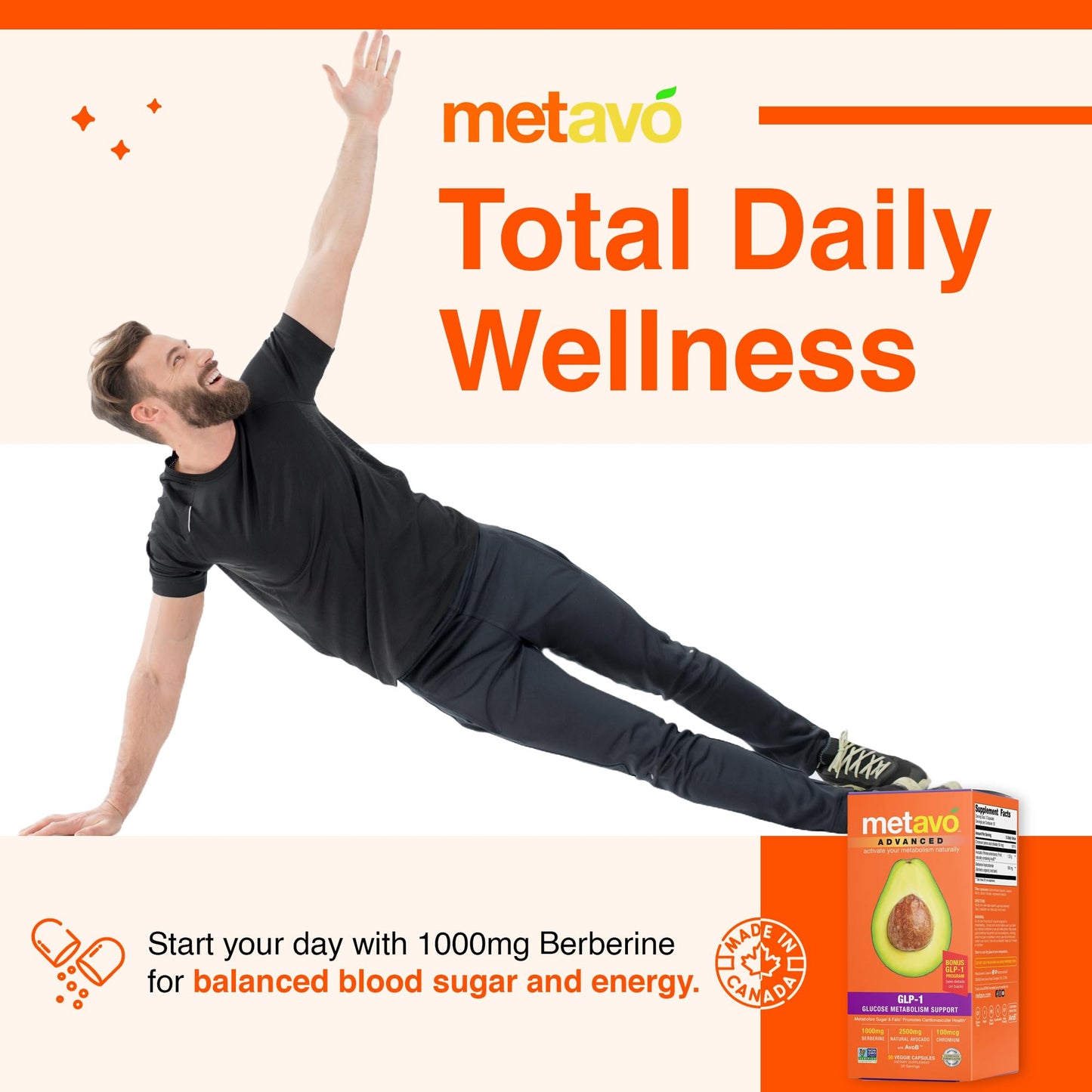 Metavo Advanced GLP-1 Metabolism Support Capsules, 90 Count