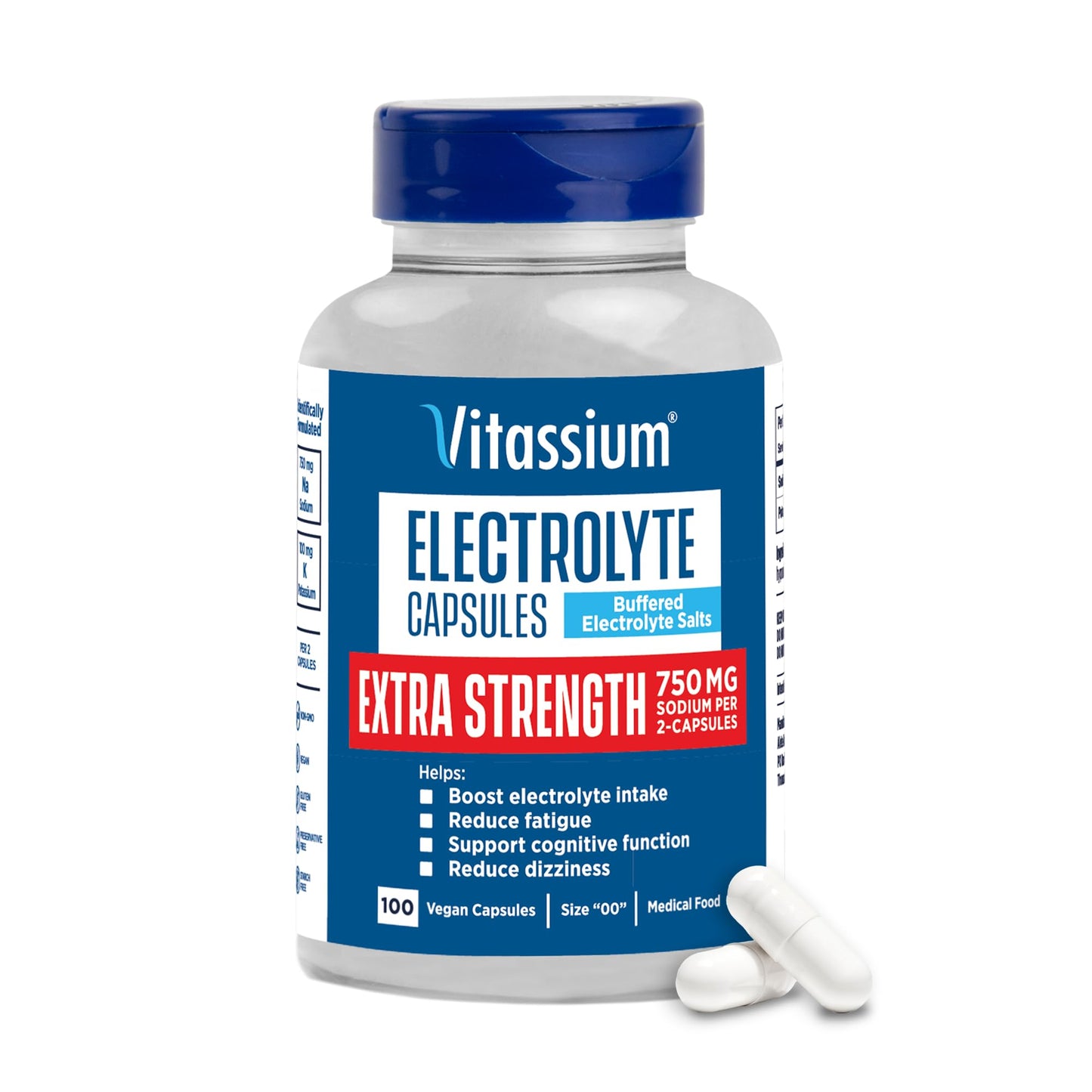 Vitassium Extra Strength Electrolyte Capsule, 100 Capsules