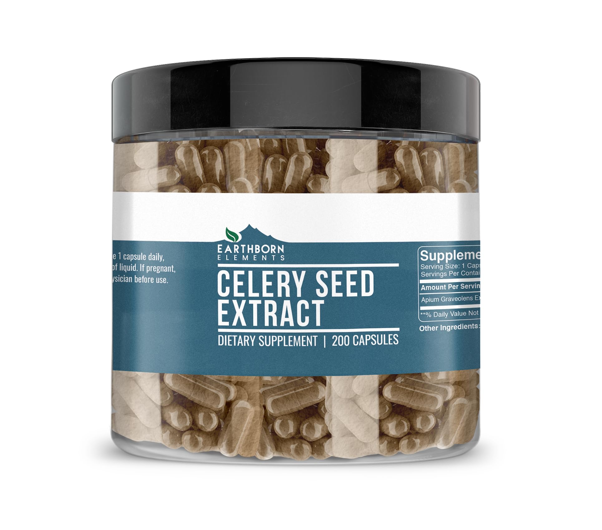 Earthborn Elements Celery Seed Extract Capsules 200 Count