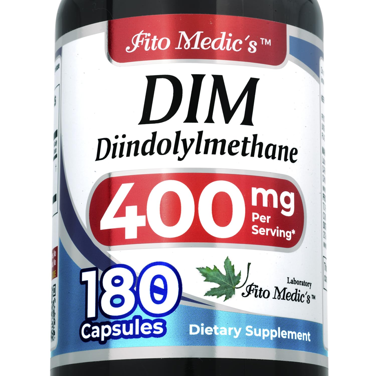 FITO MEDIC'S Diindolylmethane (DIM) Supplement 400 mg Capsule, 180 Count