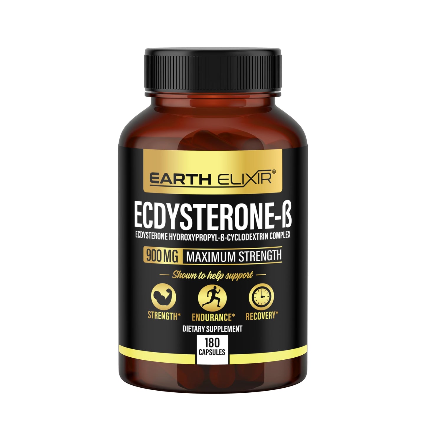 Earth Elixir Ecdysterone Supplements 900mg Capsule 180 Count