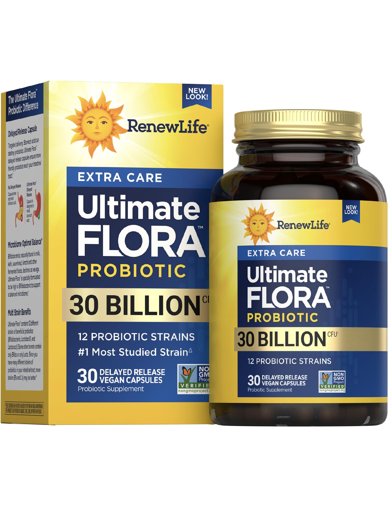 Renew Life Extra Care Digestive Probiotic Capsules 30 Count