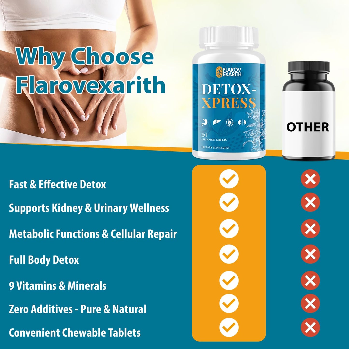 Flarovexarith Canna Cleanse Liver Detox & Repair Chewable Tablets Milk Thistle Supplement, 120 Tablets