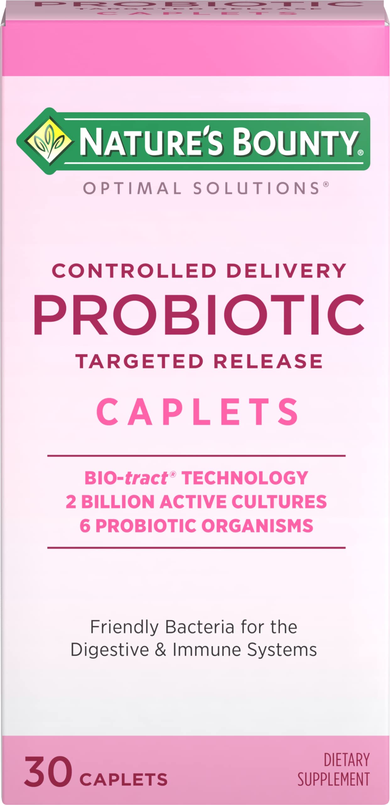 Nature's Bounty Optimal Solutions Probiotic Caplets 30