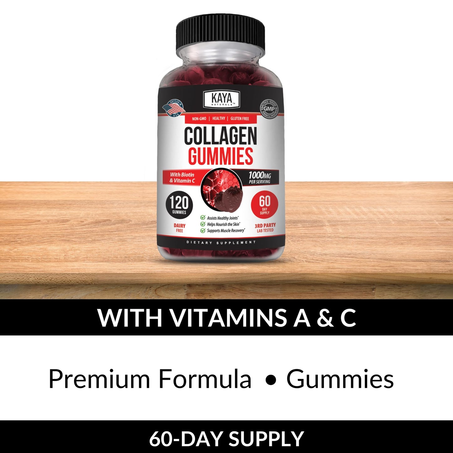 Kaya Naturals Collagen Gummy 120 Gummies