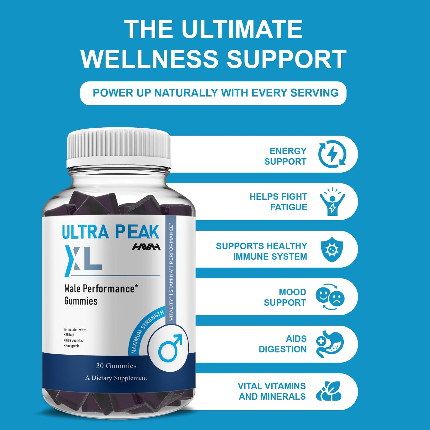 Havah Ultra Peak XL Performance Gummies, 150 Gummies